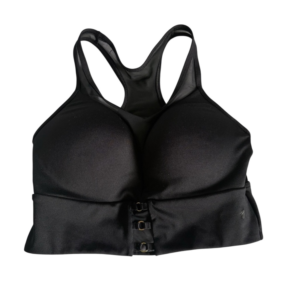 La SENZA | Black padded longline Sports Bra with Racerback